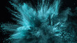 background with splashes of cyan chalk
