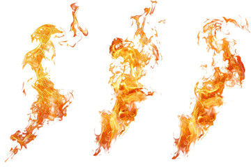 A cluster of red flames on a transparent background.