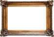 © LariBat - Vintage wooden frame for paintings, photos, or a design element. Transparent background