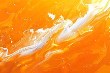 Canvas Print - Abstract orange painting background.