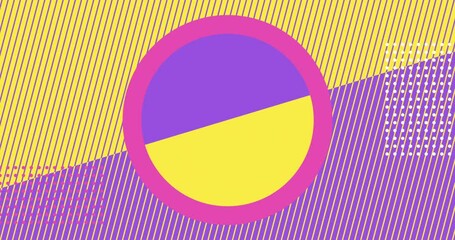 Wall Mural - bright geometric transition or intro. geometric background that could be used as transition. loop mo