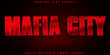 Red Mafia City Vector Fully Editable Smart Object Text Effect