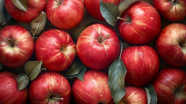 Fresh apples wallpaper background