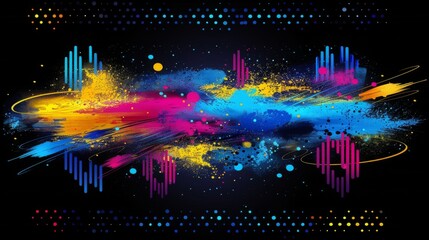 Wall Mural - gradient trendy fluid liquid ink painting colorful background, watercolor paint splash in texture, blotch background of paint, 