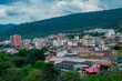 landscape of the city of San Gil, Santander, Colombia from the mountains
