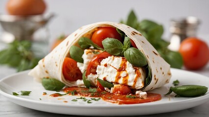 Wall Mural - Paneer Caprese Wrap