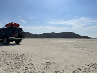 truck on the beach