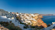 Oia village skyline view on Santorini island, Greece