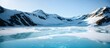 冬の氷の模様の背景イメージ、南極の景色