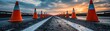 © tonstock - Traffic management strategies for a cement road construction project