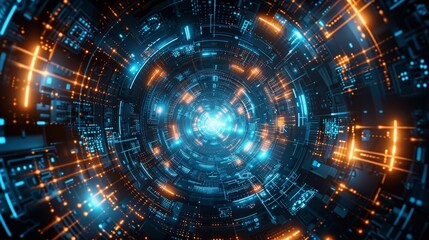 Wall Mural - enhancing digital security measures for safeguarding online information and protecting networks is e