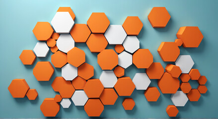 geometric majesty: hexagons in harmonious array