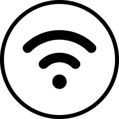 Wifi, wireless, internet signal icon logo template