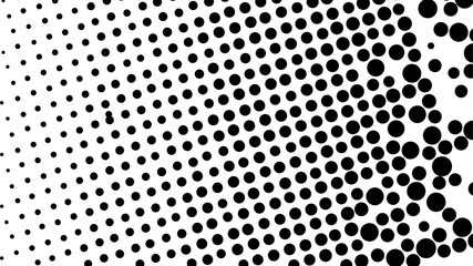 Wall Mural - Abstract creative pattern pop art comic style black halftone isolated on white background Vector. Dotted circle vector illustration. Abstract halftone background. Dot spray gradation for your design.