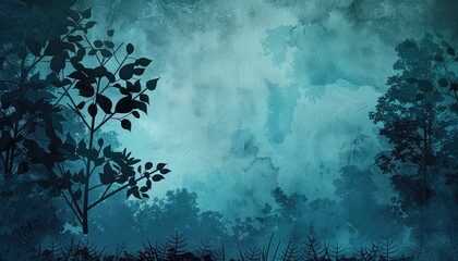 Wall Mural - wallpaper pure empty background pastel blue and green, watercolor wash