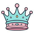 Vector icon of a king crown, perfect for royalty and monarchy designs.