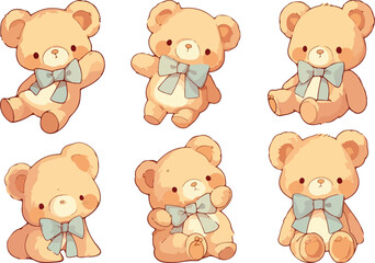 Wall Mural - bear clipart vector for graphic resources