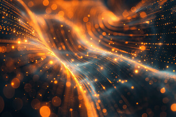 Wall Mural - digital background for tech, ai, data, audio, graphics, and more
