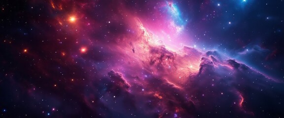 Wall Mural - colorful space galaxy cloud nebula. stary night cosmos. universe science astronomy. supernova backgr