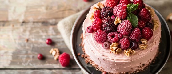 Wall Mural - Cake on the table