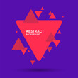 Abstract geometric background with triangles in minimalistic style. Vector illustration.