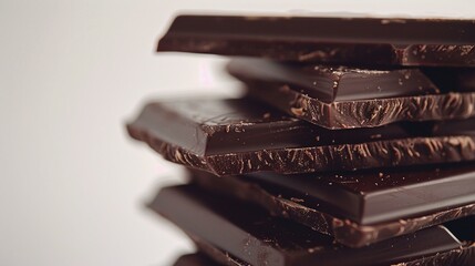 Wall Mural - Close up of chocolate slices