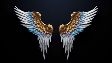 Sticker - angel with wings