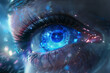 © ekkarin - futuristic high tech eye background