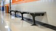 Rounded edges and corners on benches and other fixtures to prevent sharp edges and potential injuries..