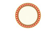 © parinja - Retro advertising circle sign red marquee gold light board on white background. Vector illustration