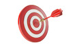 © Marta - a red and white target with a dart in the center