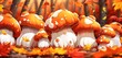 Autumn Forest Mushrooms Dew Drops Vibrant Colors