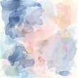 Whimsical abstract watercolor artwork with soft, blended hues and organic shapes.