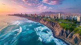 Fototapeta  - Lima Coastal Beauty Skyline