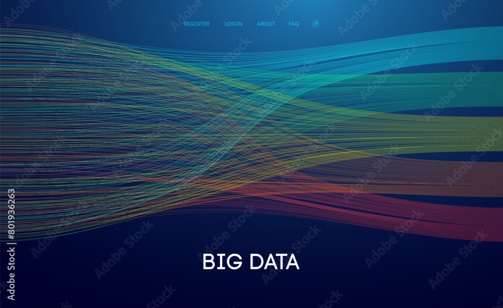 Data sorting technology background. Digital concept data science. Data ...