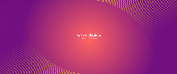 Wall Mural - Abstract wave line Background. Vector curve pattern. Brand new style for your business design