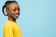 © zinkevych - Waist up of a cute african american boy in yellow tshirt