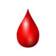 Red blood drop icon vector design