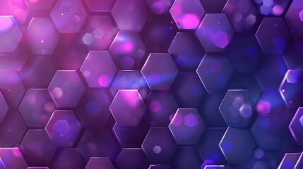 Wall Mural - Vibrant Hexagonal Pattern: Abstract Geometric Background for Medical, Technology, or Science Designs
