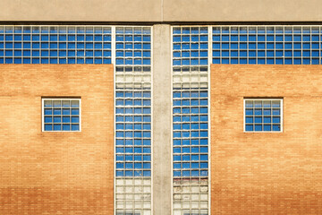 Poster - Industrial warehouse. Close up of a workstation facade.