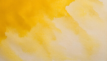 great yellow watercolor background - watercolor paints on a rough texture paper