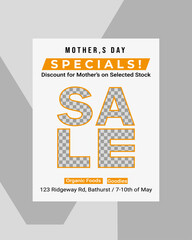 Mothers day 2024, special offer for selected product, and creative restaurant flyer design.