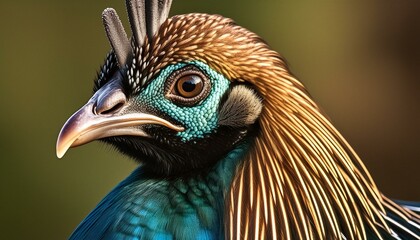 Wall Mural - close up of peacock close up of a peacock close up of peacock