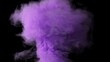 3D animation of dense purple and blue smoke