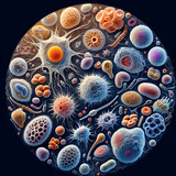 Fototapeta  - Illustration of a cell
