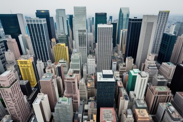 Canvas Print - city skyscrapers.