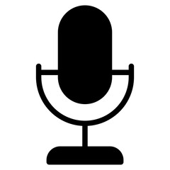 Wall Mural - microphone icon