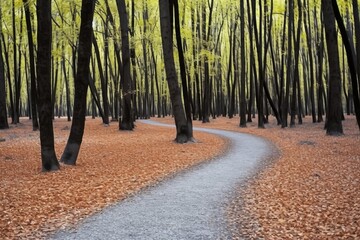 Canvas Print - path in the park.