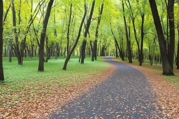 Wall Mural - path in the park.