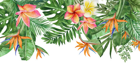 Wall Mural - tropical border